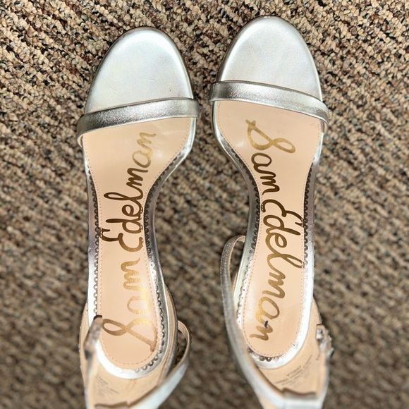 Sam Edelman Metallic Silver Sandals - Picture 2 of 3